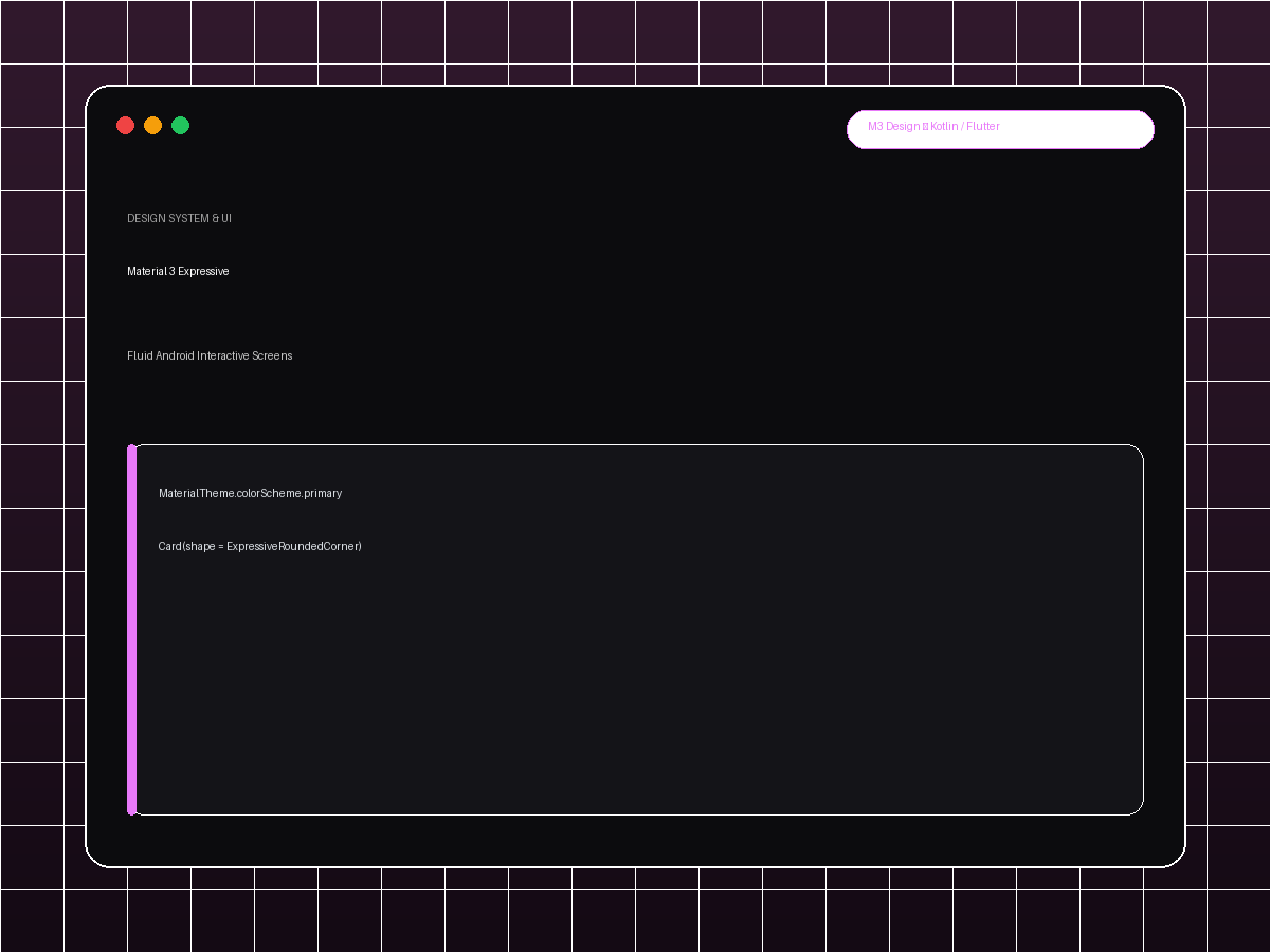 Material 3 Expressive Screen UI