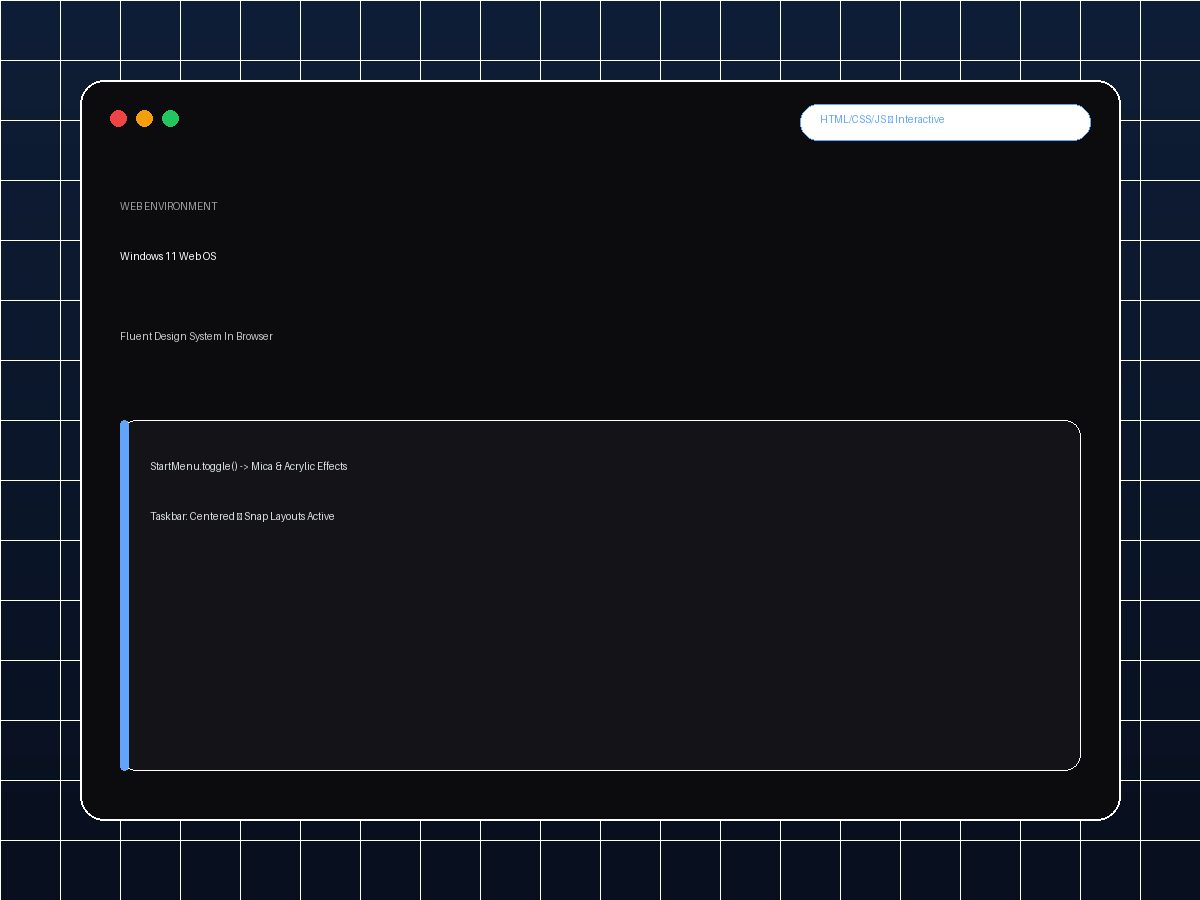 Windows 11 Web OS